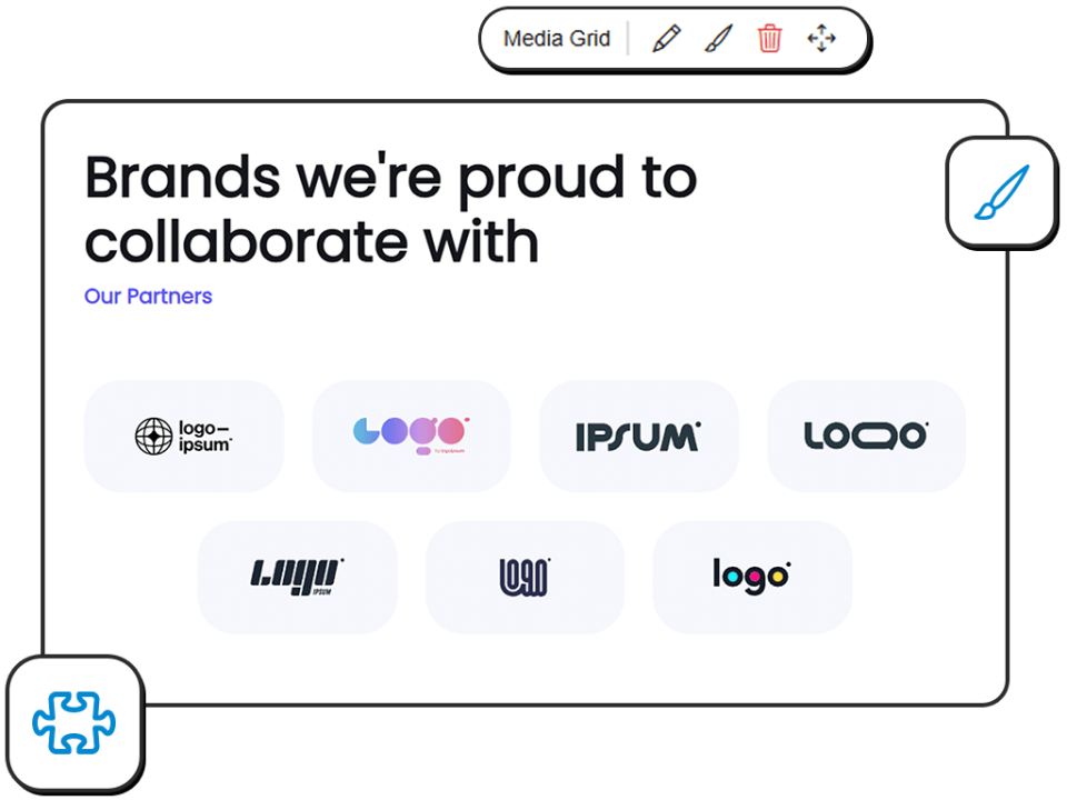 Image showcasing an example of a website widget.
