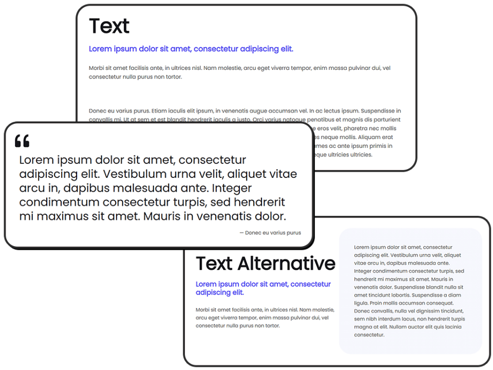Image showcasing basic text widgets.